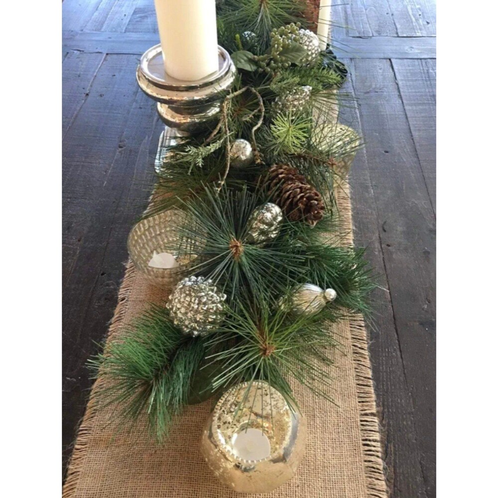 100% Jute Vintage Burlap Table Runner NEW